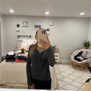 John Galt grey long sleeve pullover, barely worn, One size fits all